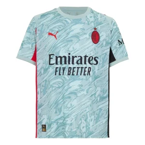 AC Milan Herr Målvakt Hemmatröja 2025/26 Blå Kortärmad Fotbollströja