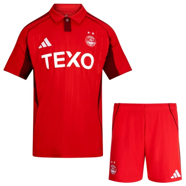 Aberdeen Barn Hemmatröja 2025/26 Kortärmad Fotbollsställ med Shorts Aberdeen Barn Hemmatröja 2025/26 Kortärmad Fotbollsställ med Shorts