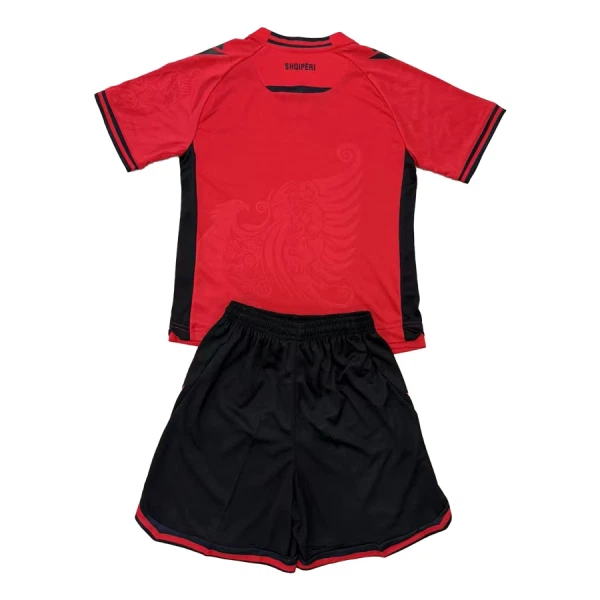 Albanien Barn Hemmatröja 2025/26 Kortärmad Fotbollsställ med Shorts 2 Albanien Barn Hemmatröja 2025/26 Kortärmad Fotbollsställ med Shorts-1