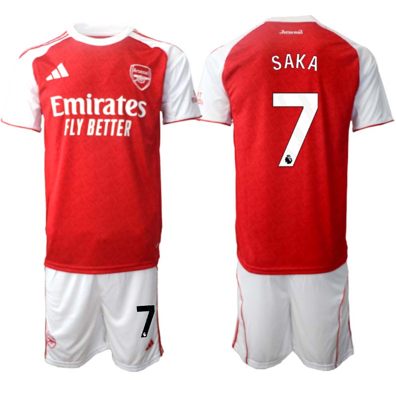 Arsenal Hemmaställ Herr 2025/26 – Bukayo Saka 7 – Kortärmad Fotbollströja + Shorts Arsenal Hemmaställ Herr 2025/26 – Bukayo Saka 7 – Kortärmad Fotbollströja + Shorts