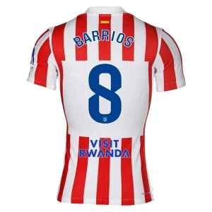 Atlético Madrid Herr Hemmatröja 2025/26 – Pablo Barrios 8 – Kortärmad Fotbollströja