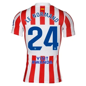 Atlético Madrid Herr Hemmatröja 2025/26 – Robin Le Normand 24 – Kortärmad Fotbollströja