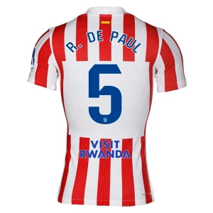 Atlético Madrid Herr Hemmatröja 2025/26 – Rodrigo De Paul 5 – Kortärmad Fotbollströja