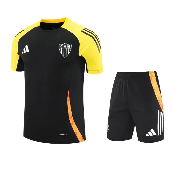 Atlético Mineiro Träningströja Barn 2025/26 Kortärmad Fotbollsställ med Shorts 1 Atlético Mineiro Träningströja Barn 2025/26 Kortärmad Fotbollsställ med Shorts