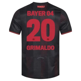 Bayer 04 Leverkusen Herr Hemmatröja 2025/26 – Alejandro Grimaldo 20 – Kortärmad Fotbollströja