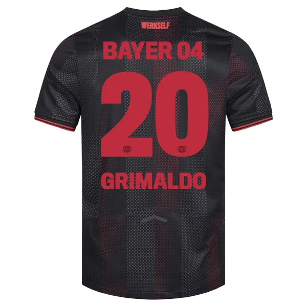 Bayer 04 Leverkusen Herr Hemmatröja 2025/26 – Alejandro Grimaldo 20 – Kortärmad Fotbollströja
