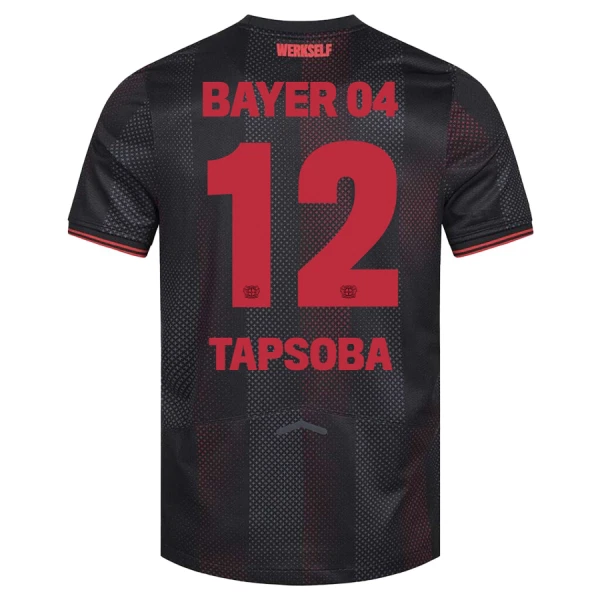 Bayer 04 Leverkusen Herr Hemmatröja 2025/26 – Edmond Tapsoba 12 – Kortärmad Fotbollströja