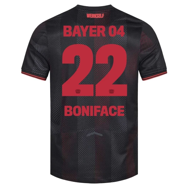 Bayer 04 Leverkusen Herr Hemmatröja 2025/26 – Victor Boniface 22 – Kortärmad Fotbollströja