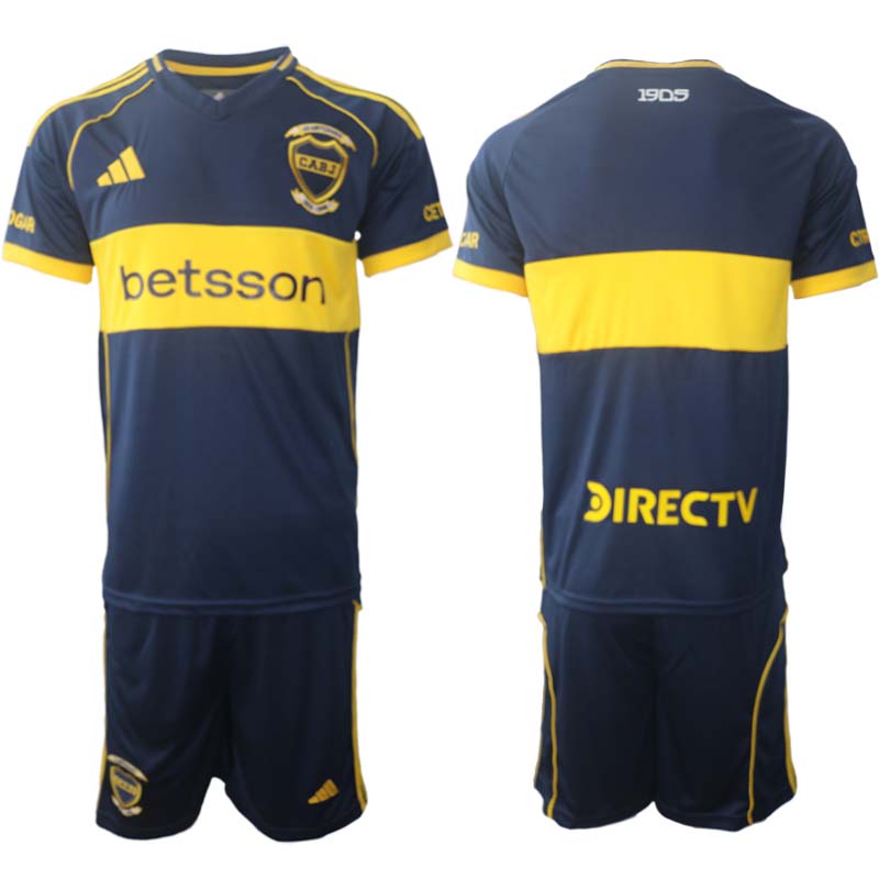 Boca Juniors Hemmaställ Herr 2025/26 – Kortärmad Fotbollströja + Shorts