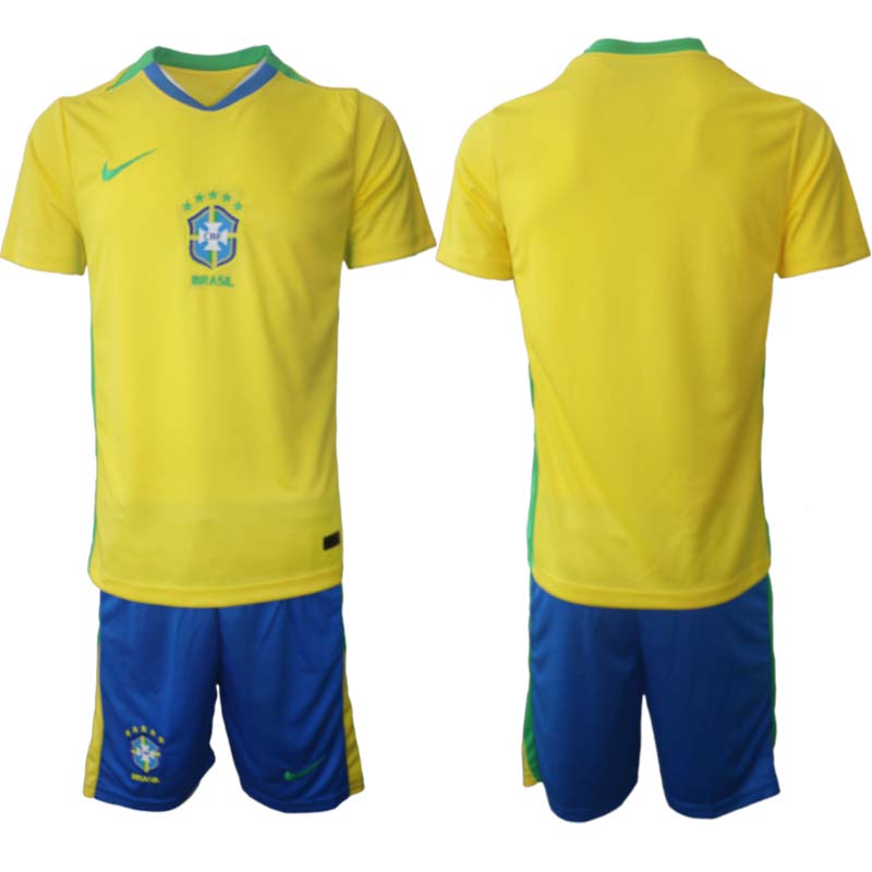 Brasilien Hemmaställ Herr 2025/26 – Kortärmad Fotbollströja + Shorts 1 Brasilien Hemmaställ Herr 2025/26 – Kortärmad Fotbollströja + Shorts