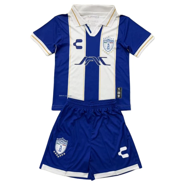 CF Pachuca Barn Hemmatröja 2025/26 Kortärmad Fotbollsställ med Shorts 1 CF Pachuca Barn Hemmatröja 2025/26 Kortärmad Fotbollsställ med Shorts