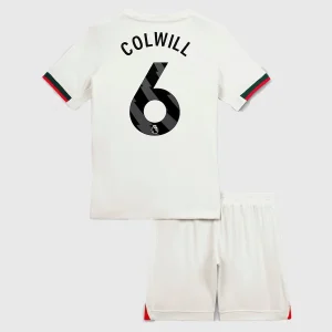 Chelsea Barn Bortatröja 2025/26 Levi Colwill 6 Kortärmad Fotbollsställ med Shorts