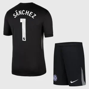 Chelsea Barn Målvakt Hemmatröja 2025/26 Robert Sanchez 1 Fotbollsställ med Shorts