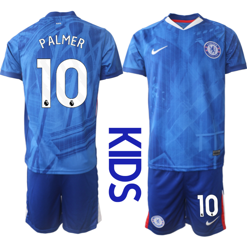 Chelsea FC Hemmaställ Barn 2025/26 – Cole Palmer 10 – Kortärmad Fotbollströja + Shorts Chelsea FC Hemmaställ Barn 2025/26 – Cole Palmer 10 – Kortärmad Fotbollströja + Shorts