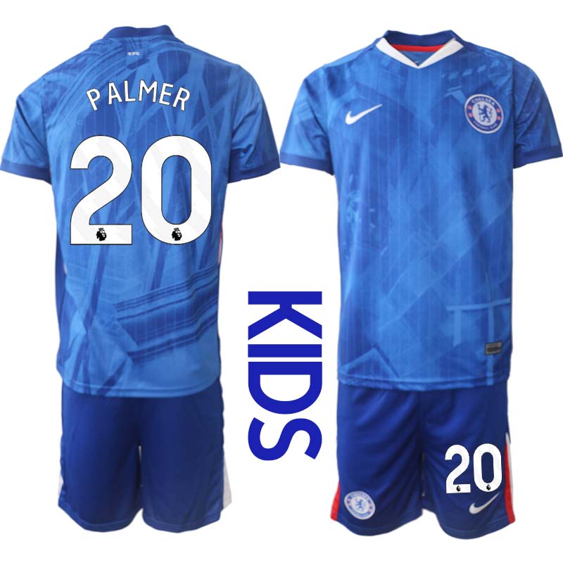 Chelsea FC Hemmaställ Barn 2025/26 – Cole Palmer 20 – Kortärmad Fotbollströja + Shorts Chelsea FC Hemmaställ Barn 2025/26 – Cole Palmer 20 – Kortärmad Fotbollströja + Shorts