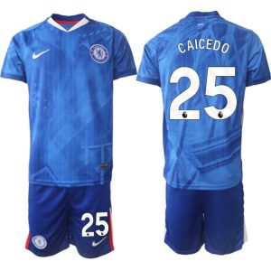 Chelsea FC Hemmaställ Herr 2025/26 – Moisés Caicedo 25 – Kortärmad Fotbollströja + Shorts
