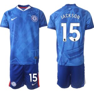 Chelsea FC Hemmaställ Herr 2025/26 – Nicolas Jackson 15 – Kortärmad Fotbollströja + Shorts