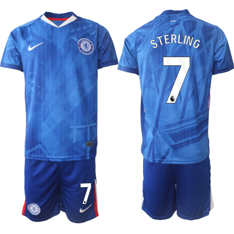Chelsea FC Hemmaställ Herr 2025/26 – Raheem Sterling 7 – Kortärmad Fotbollströja + Shorts 1 Chelsea FC Hemmaställ Herr 2025/26 – Raheem Sterling 7 – Kortärmad Fotbollströja + Shorts