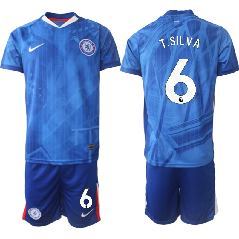 Chelsea FC Hemmaställ Herr 2025/26 – Thiago Silva 6 – Kortärmad Fotbollströja + Shorts 1 Chelsea FC Hemmaställ Herr 2025/26 – Thiago Silva 6 – Kortärmad Fotbollströja + Shorts
