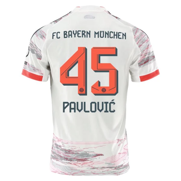 FC Bayern München Herr Bortatröja 2025/26 – Aleksandar Pavlovic 45 – Kortärmad Fotbollströja FC Bayern München Herr Bortatröja 2025/26 – Aleksandar Pavlovic 45 – Kortärmad Fotbollströja