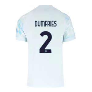Inter Milan 2025/26 Bortatröja Herr Denzel Dumfries #2 Kortärmad Fotbollströja