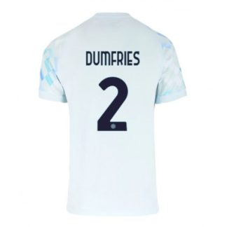 Inter Milan 2025/26 Bortatröja Herr Denzel Dumfries #2 Kortärmad Fotbollströja