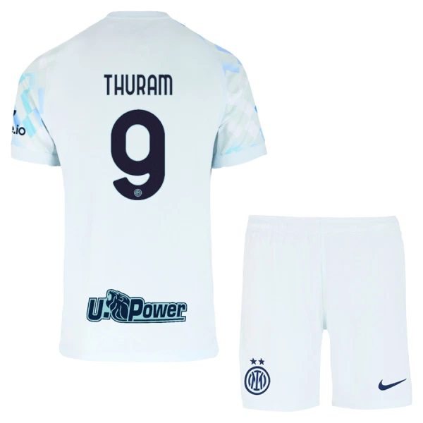 Inter Milan Barn Bortatröja 2025/26 Marcus Thuram 9 Kortärmad Fotbollsställ med Shorts 1 Inter Milan Barn Bortatröja 2025/26 Marcus Thuram 9 Kortärmad Fotbollsställ med Shorts