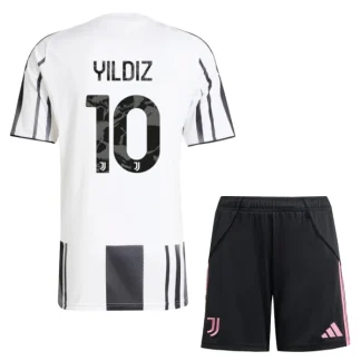 Juventus Barn Hemmatröja 2025/26 Kenan Yıldız 10 Kortärmad Fotbollsställ med Shorts