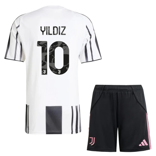 Juventus Barn Hemmatröja 2025/26 Kenan Yıldız 10 Kortärmad Fotbollsställ med Shorts 1 Juventus Barn Hemmatröja 2025/26 Kenan Yıldız 10 Kortärmad Fotbollsställ med Shorts