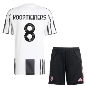 Juventus Barn Hemmatröja 2025/26 Teun Koopmeiners 8 Kortärmad Fotbollsställ med Shorts