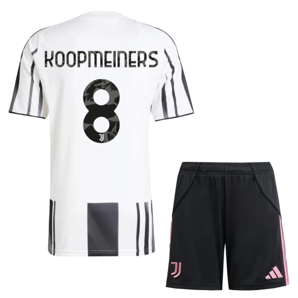 Juventus Barn Hemmatröja 2025/26 Teun Koopmeiners 8 Kortärmad Fotbollsställ med Shorts 1 Juventus Barn Hemmatröja 2025/26 Teun Koopmeiners 8 Kortärmad Fotbollsställ med Shorts