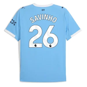 Manchester City Herr Hemmatröja 2025/26 – Savinho 26 – Kortärmad Fotbollströja