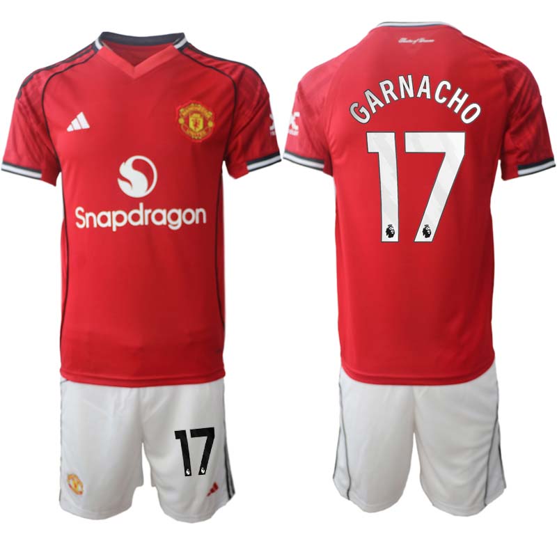 Manchester United Hemmaställ Herr 2025/26 – Alejandro Garnacho 17 – Kortärmad Fotbollströja + Shorts 1 Manchester United Hemmaställ Herr 2025/26 – Alejandro Garnacho 17 – Kortärmad Fotbollströja + Shorts