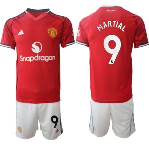 Manchester United Hemmaställ Herr 2025/26 – Anthony Martial 9 – Kortärmad Fotbollströja + Shorts