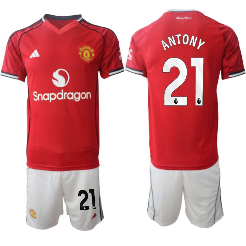 Manchester United Hemmaställ Herr 2025/26 – Antony 21 – Kortärmad Fotbollströja + Shorts 1 Manchester United Hemmaställ Herr 2025/26 – Antony 21 – Kortärmad Fotbollströja + Shorts