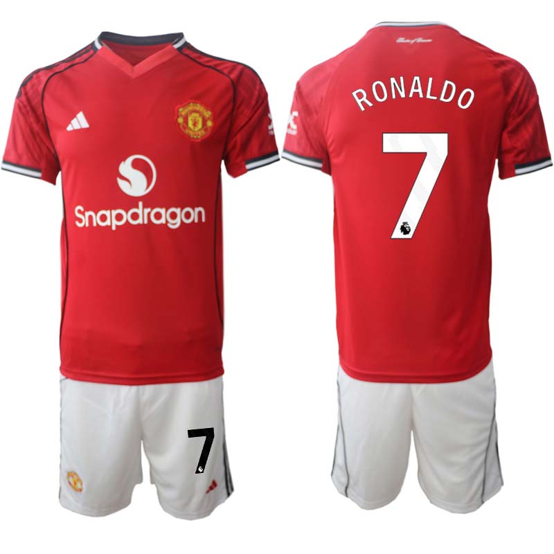 Manchester United Hemmaställ Herr 2025/26 – Cristiano Ronaldo 7 – Kortärmad Fotbollströja + Shorts 1 Manchester United Hemmaställ Herr 2025/26 – Cristiano Ronaldo 7 – Kortärmad Fotbollströja + Shorts