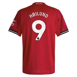 Manchester United Herr Hemmatröja 2025/26 – Rasmus Højlund 9 – Kortärmad Fotbollströja