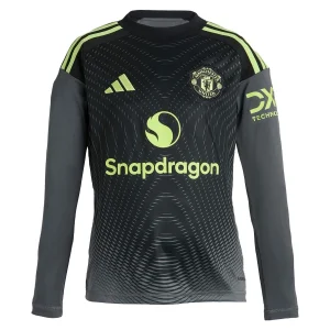 Manchester United Målvaktströja Hemma Herr 2025/26 Långärmad Fotbollströja