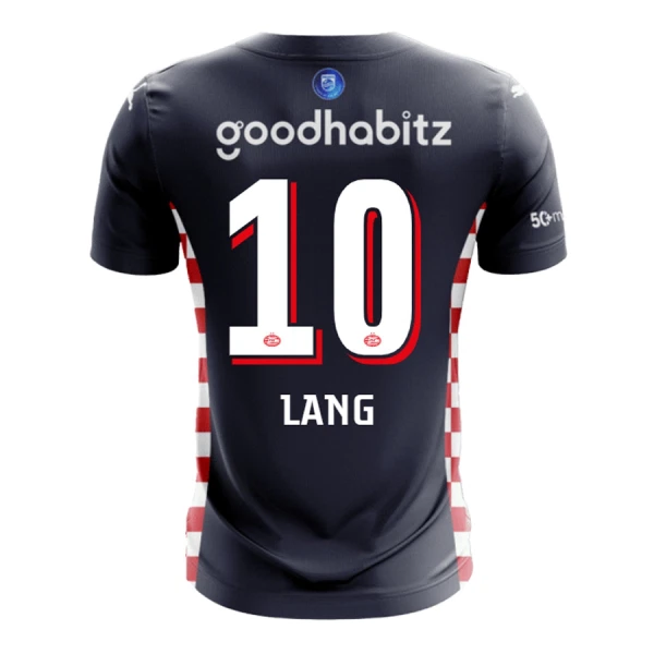 PSV Eindhoven Herr Bortatröja 2025/26 – Noa Lang 10 – Kortärmad Fotbollströja