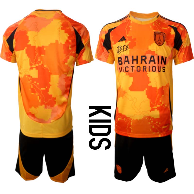 Paris FC Tredjeställ Barn 2025/26 – Kortärmad Fotbollströja + Shorts