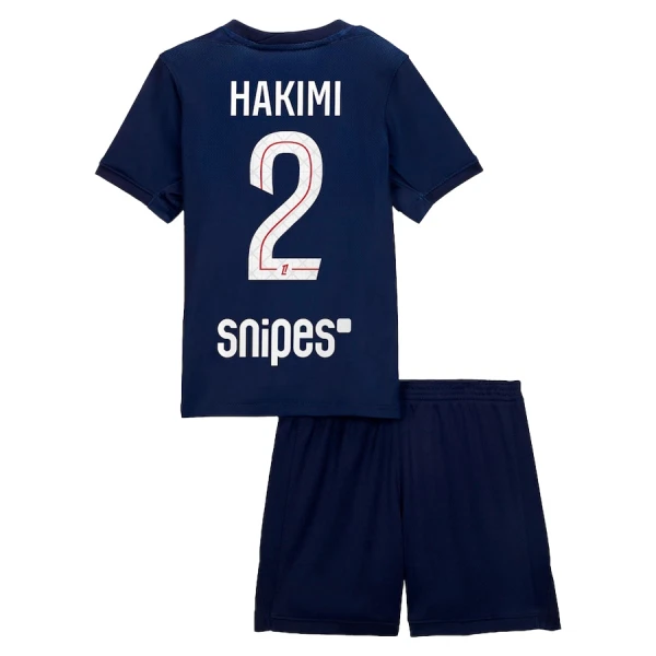 Paris Saint-Germain Barn Hemmatröja 2025/26 Achraf Hakimi 2 Kortärmad Fotbollsställ med Shorts 1 Paris Saint-Germain Barn Hemmatröja 2025/26 Achraf Hakimi 2 Kortärmad Fotbollsställ med Shorts