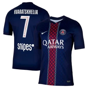 Paris Saint-Germain Herr Hemmatröja 2025/26 – Khvicha Kvaratskhelia 7 – Kortärmad Fotbollströja