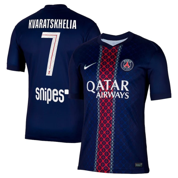 Paris Saint-Germain Herr Hemmatröja 2025/26 – Khvicha Kvaratskhelia 7 – Kortärmad Fotbollströja 1 Paris Saint-Germain Herr Hemmatröja 2025/26 – Khvicha Kvaratskhelia 7 – Kortärmad Fotbollströja