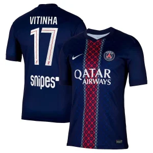 Paris Saint-Germain Herr Hemmatröja 2025/26 – Vitinha Ferreira 17 – Kortärmad Fotbollströja