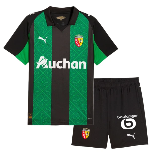 RC Lens Barn Bortatröja 2025/26 Kortärmad Fotbollsställ med Shorts