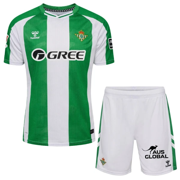 Real Betis Barn Hemmatröja 2025/26 Kortärmad Fotbollsställ med Shorts 1 Real Betis Barn Hemmatröja 2025/26 Kortärmad Fotbollsställ med Shorts