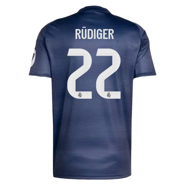 Real Madrid Herr Bortatröja 2025/26 – Antonio Rüdiger 22 – Kortärmad Fotbollströja Real Madrid Herr Bortatröja 2025/26 – Antonio Rüdiger 22 – Kortärmad Fotbollströja