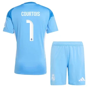 Real Madrid Thibaut Courtois #1 Målvaktsdräkt Barn 2025/26 – blå