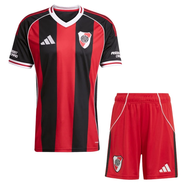 River Plate Barn Bortatröja 2025/26 Kortärmad Fotbollsställ med Shorts 1 River Plate Barn Bortatröja 2025/26 Kortärmad Fotbollsställ med Shorts