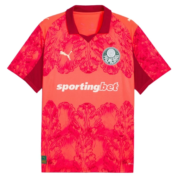 SE Palmeiras KidSuper Herr Bortatröja 2025/26 FIFA Klubblags-VM Glödande Röd Kortärmad Tröja 1 SE Palmeiras KidSuper Herr Bortatröja 2025/26 FIFA Klubblags-VM Glödande Röd Kortärmad Tröja